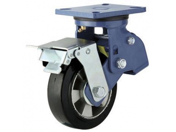 250~400kg Aluminum Core Rubber Wheel Caster