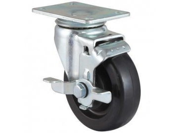 50~100kg Conductive Rubber Wheel Swivel Caster
