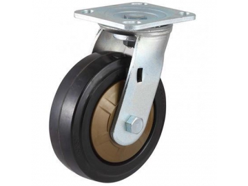 250~400kg High Class Nylon Core Rubber Wheel Caster