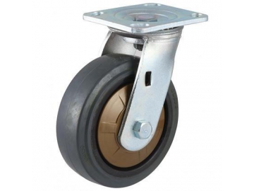 250~400kg Super Mute Nylon Core Rubber Wheel Caster