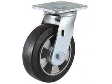 250-400kg Aluminum Core Rubber Wheel Caster