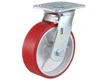 280-420kg Iron Core Polyurethane Wheel Caster