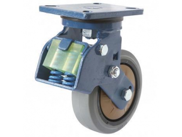 250~400kg Nylon core super muting rubber Wheel Caster