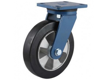 250~400kg Aluminum Core Rubber Wheel Caster