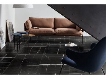 Laurent Black Marble Tile  (Ceramic Wall Tile, Floor Ceramic Tile, Interior Ceramic Tile, Exterior Tile)
