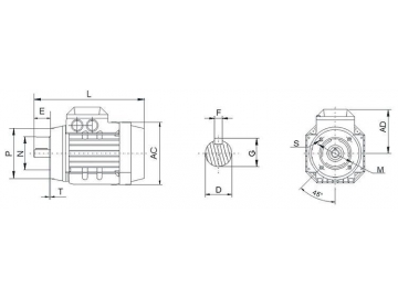 YE2 Series AC Induction Motor, Asynchronous Motor