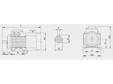 YVF2 Series Variable Speed AC Motor