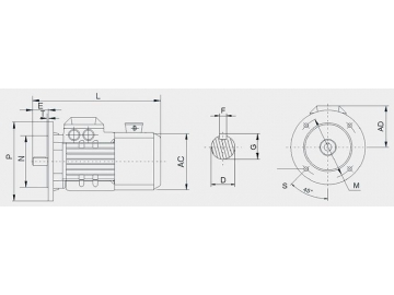 YVF2 Series Variable Speed AC Motor