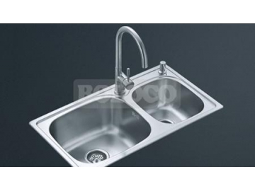 BL-805 Stainless Steel Double Bowl Kitchen Sink