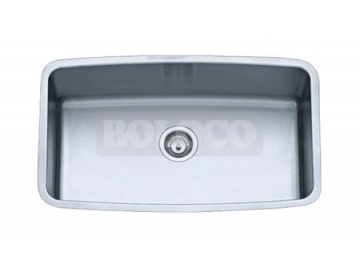 BL-639 Satin Finish Single Bowl Stainless Steel Kitchen Sink