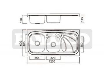 BL-910L Satin Finish Stainless Steel Kitchen Sink