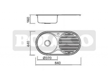 BL-957 Bright Annealed Finish Stainless Steel Kitchen Sink