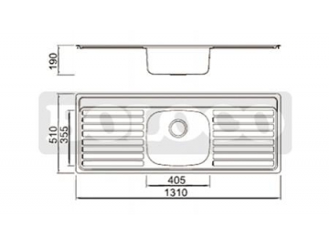 BL-943 Double Drainboard Stainless Steel Kitchen Sink