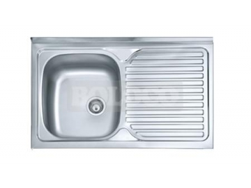 BL-834C Satin Finish Single Bowl Stainless Steel Kitchen Sink