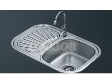 BL-881B Single Bowl Bright Annealed Finish Stainless Steel Kitchen Sink