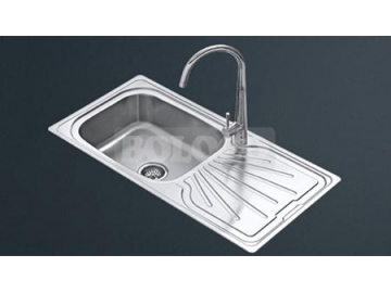 BL-886B Single Bowl Single Drainboard Stainless Steel Kitchen Sink