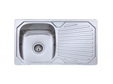 BL-843 Single Bowl Satin Finish Stainless Steel Kitchen Sink