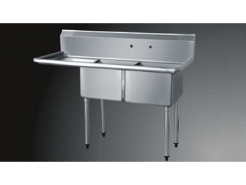 Two Compartment Stainless Steel Sink