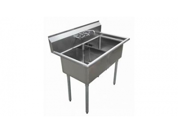 Two Compartment Stainless Steel Sink