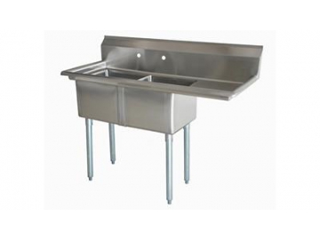 Two Compartment Stainless Steel Sink