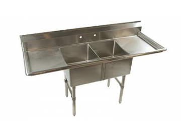 Two Compartment Stainless Steel Sink