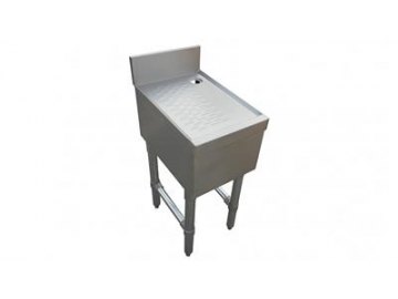 Stainless Steel Underbar Drainboard Unit