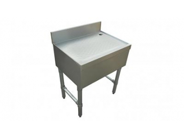 Stainless Steel Underbar Drainboard Unit