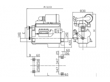 170KW Standy Power 6-Cylinder Diesel Engine