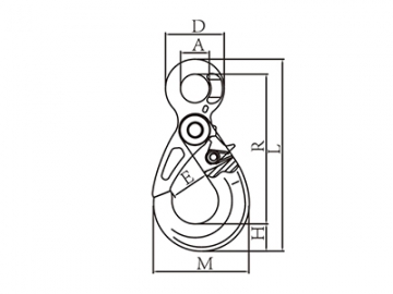 Alloy Steel Self Locking Eye Hook