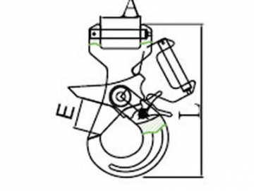 G80 Long Clevis Selflock for Web Sling