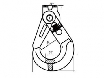 G80 Clevis Self Locking Hook with Side Trigger