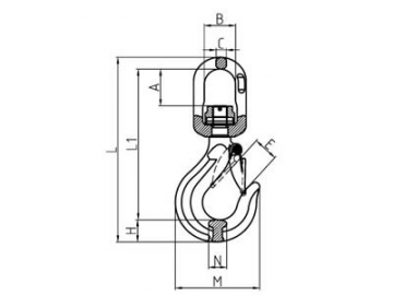 Swivel Hook With Bearing