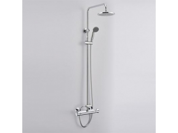 Chrome Thermostatic Mixer Shower Valve (for 9 Inch Overhead and 3 Inch 5-Function Handheld Shower System)