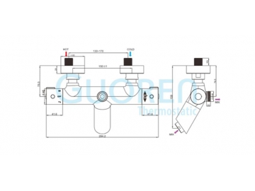 Dual Control Thermostatic Bath Mixing Valve