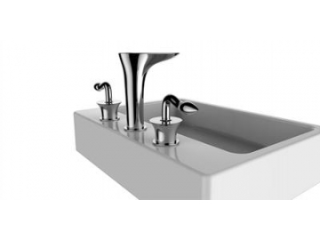 Dual Handle Thermostatic Basin Mixer Tap