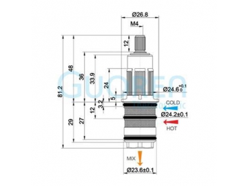 Plastic Thermostatic Cartridge