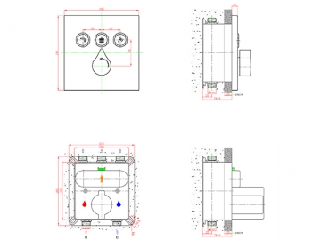 Exposed Shower Mixer, HL7117