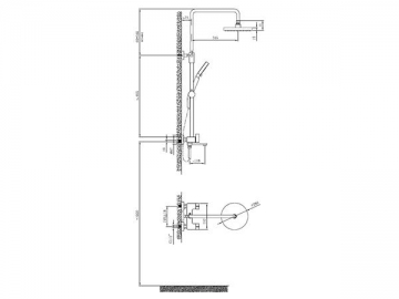 Exposed Shower Mixer, FB7065B