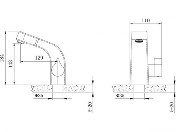 Exposed Basin Mixer, FL7060