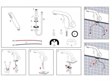 Exposed Basin Mixer, FL7080