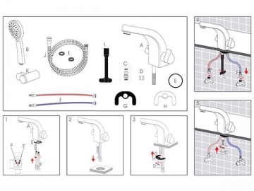 Exposed Basin Mixer, FL7080B