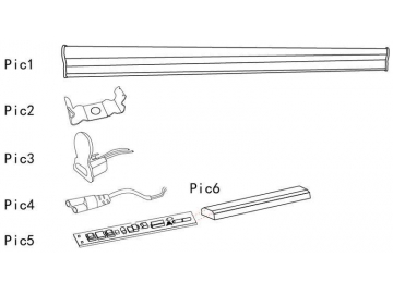 Integrated High CRI Flicker Free T5 LED Tube Light