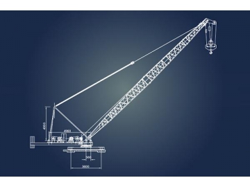 WQ100 Luffing Jib Crane