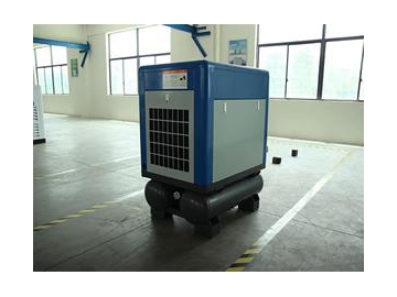 11KW Tank Mounted Rotary Screw Air Compressor