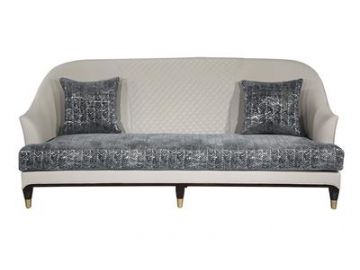 3 Seater Steel Frame Fabric Hotel Couch & Sofa