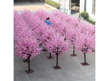 Artificial Plant Peach Blossom Tree