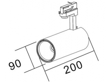 W Series CCT Tunable LED Track Lighting Head