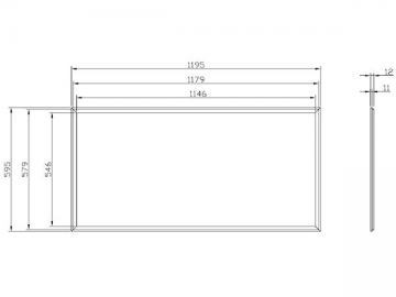 Anti-glare Slim LED Panel Light