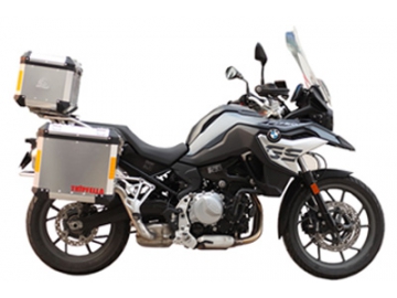 Custom BMW Motorcycle Pannier System and Top Box System