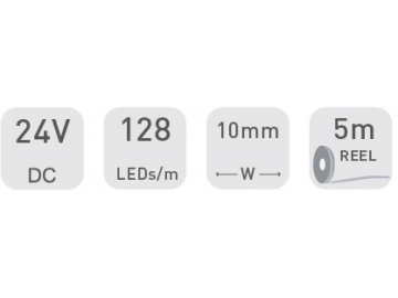 D9128B 24V 10mm  Commercial LED Strip Light